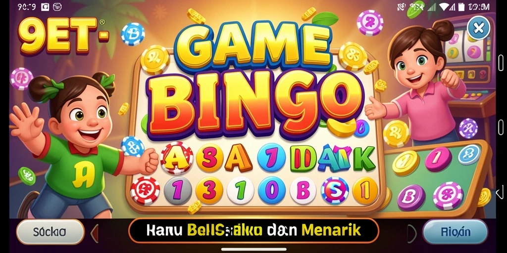 Tampilan gameplay Bingo yang menarik di aplikasi 9ET.