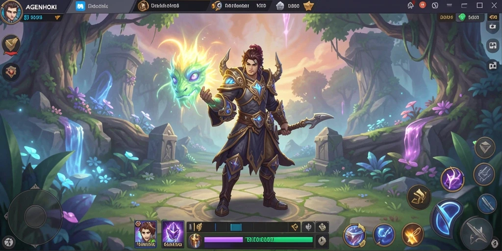 Tampilan aksi seru dalam gameplay AGENHOKI dengan grafis memukau.