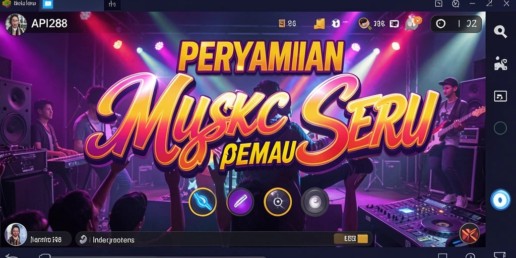 Screenshot gameplay API288 yang menampilkan pengalaman musik yang mengasyikkan.