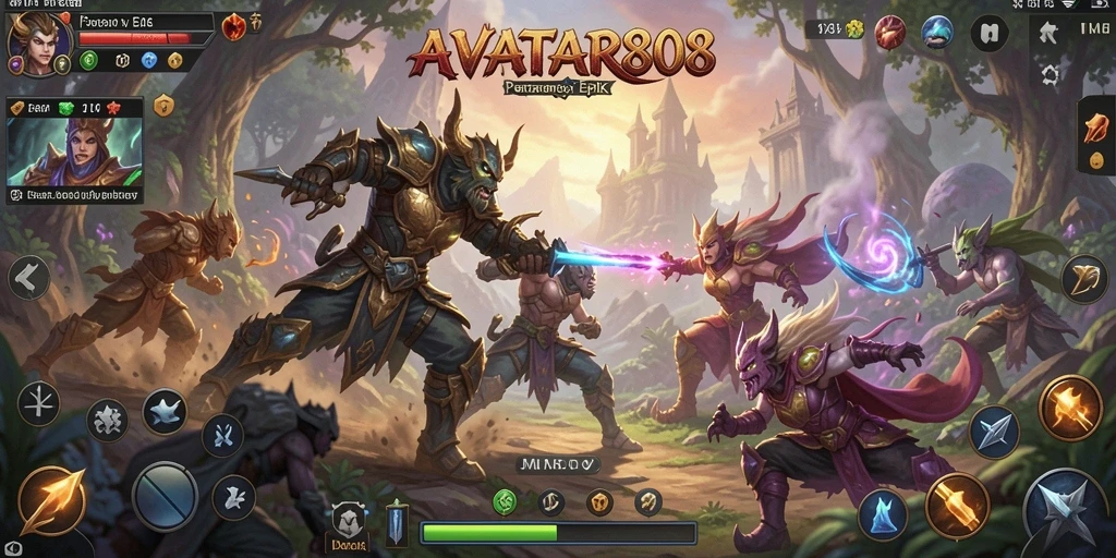 Gambaran seru pertarungan epik di AVATAR808.