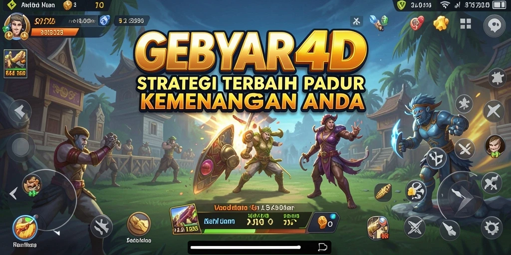 Gameplay GEBYAR4D menantang dan penuh strategi.