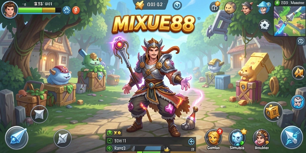 Gameplay <strong>MIXUE88</strong> menampilkan interaksi karakter yang dinamis dalam dunia simulasi.