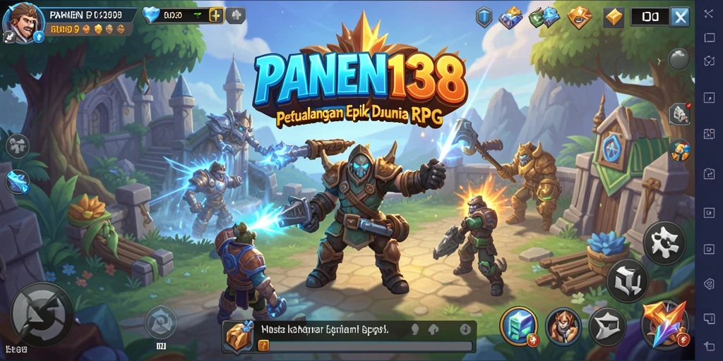 Tampilan gameplay RPG yang mendebarkan di PANEN138.