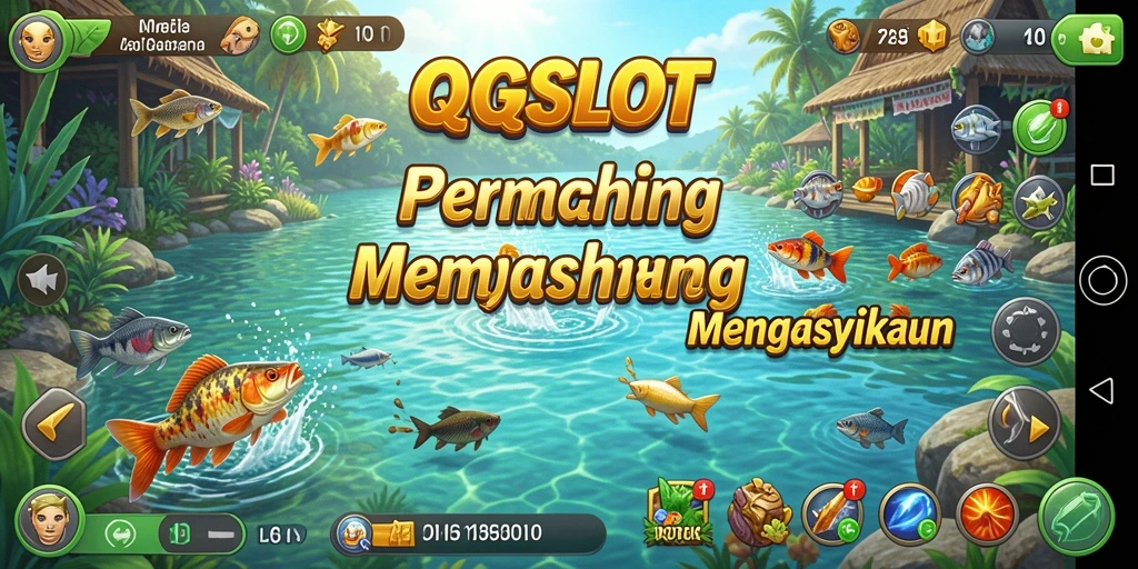 Tampilan memancing yang penuh warna dan interaktif di QQSLOT.
