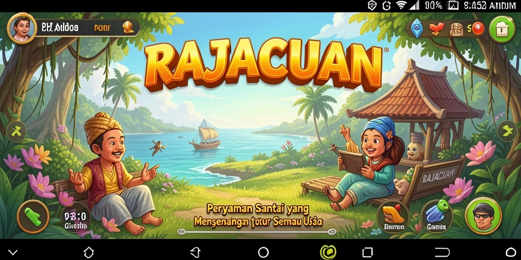 Tampilan gameplay RAJACUAN yang seru dan menawan.